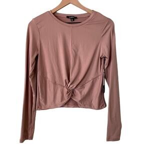𝅺Zobha NEW Laura Twist Top Long Sleeve Athletic Women’s Size Medium
